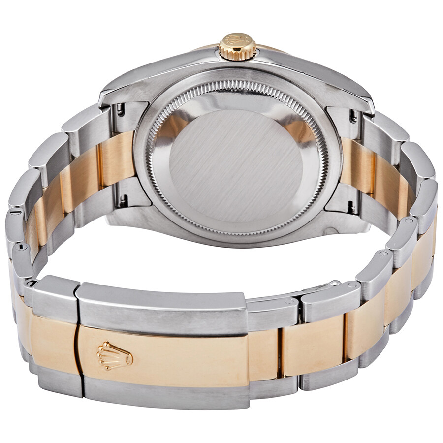 Rolex Oyster Perpetual Datejust 36 Silver Floral Dial Stainless Steel and 18K Yellow Gold 