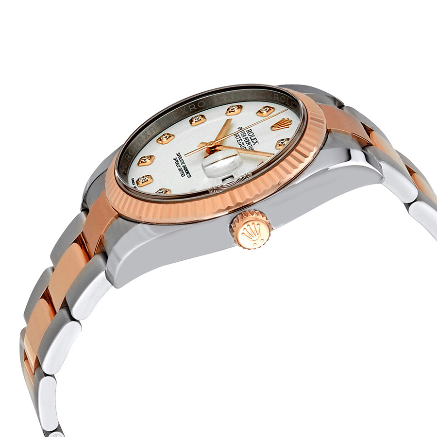 Rolex Oyster Perpetual Datejust 36 White Dial Stainless Steel and 18K Everose Gold Bracelet Automatic Men's Watch 116231WDO