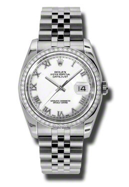 Rolex Oyster Perpetual Datejust 36 White Dial Stainless Steel Jubilee Bracelet Automatic Men's Watch 116244WRJ
