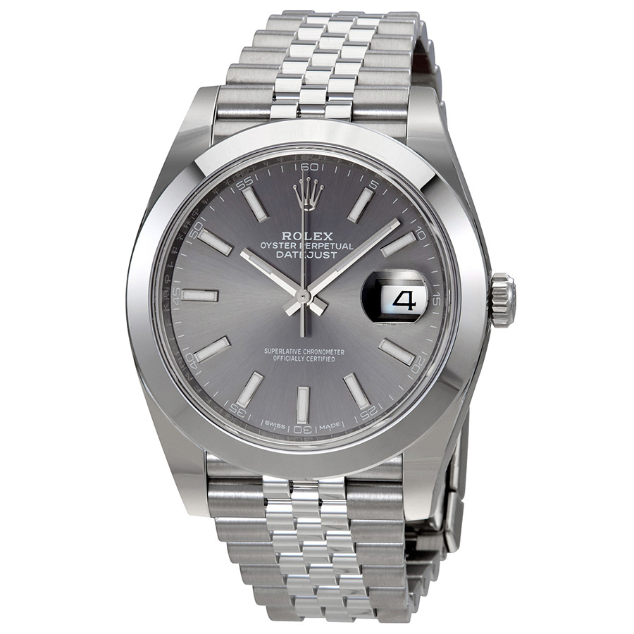 Rolex Oyster Perpetual Datejust Rhodium Dial Automatic Men's Jubilee Watch 126300RSJ