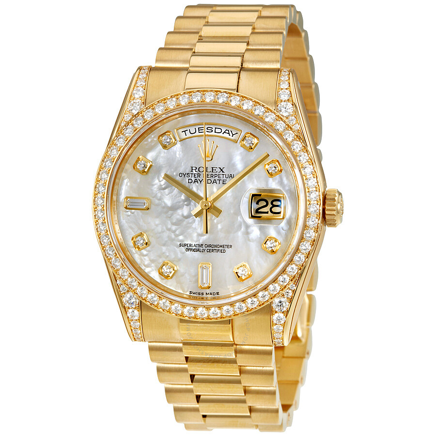 Rolex watch 2025 18k gold