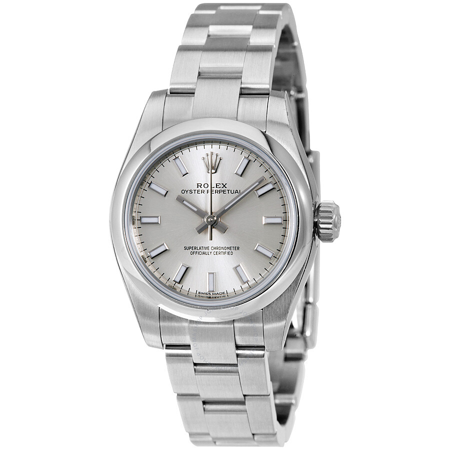 Mua Oyster Perpetual Silver Dial Stainless Steel Ladies Watch 176200SSO ...