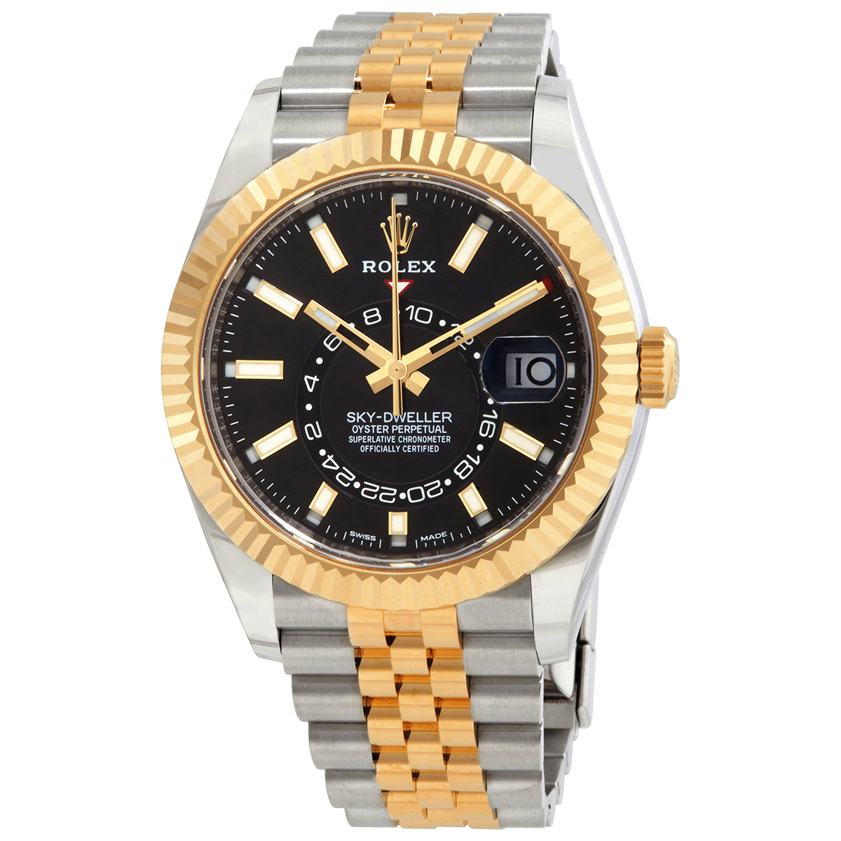 Rolex Oyster Perpetual Sky-Dweller Automatic Chronometer Black Dial Men's Watch 326933BKSJ