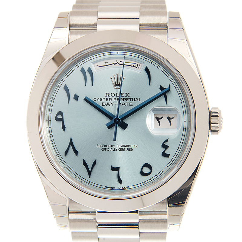 Rolex President Automatic Chronometer Blue "Arabic Dial" Dial Men's Watch M228206-0025