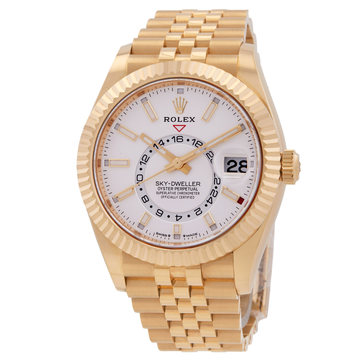 Rolex Sky Dweller Automatic White Dial Watch M336938-0006