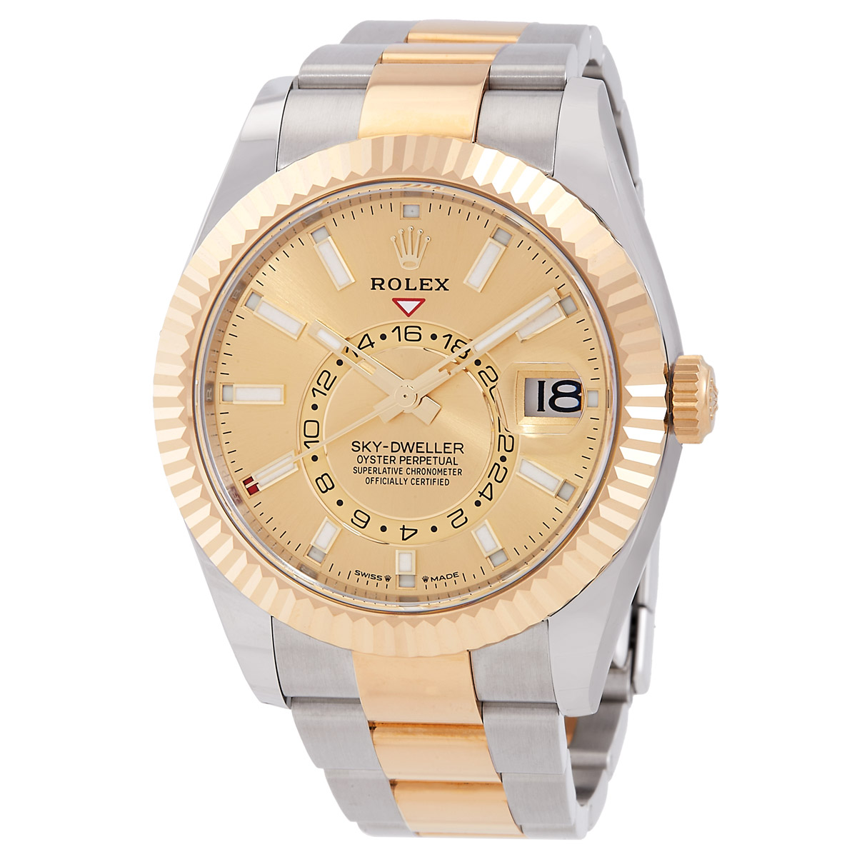 Sky Dweller GMT Automatic Chronometer Champagne Dial Men's Watch