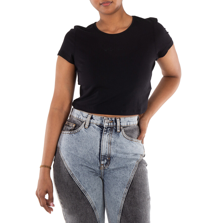 Crystal Logo Cropped T-Shirt