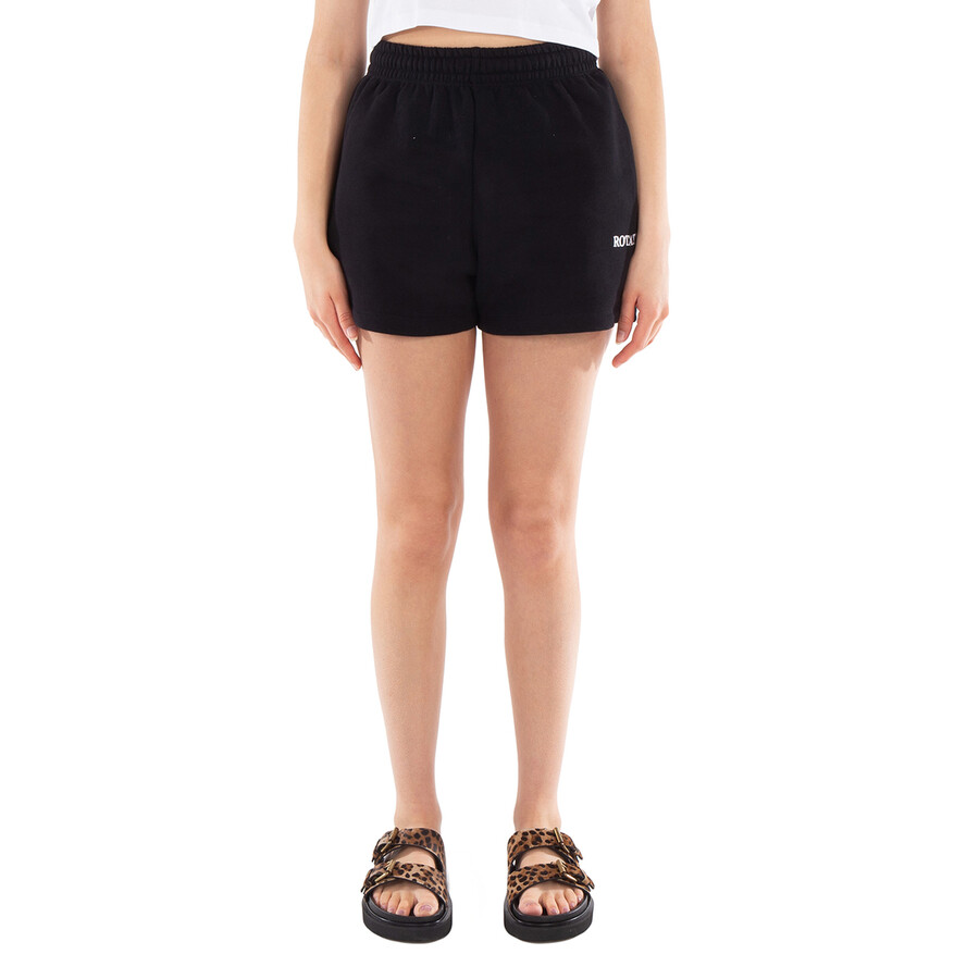 Ladies Black High Waist Shorts