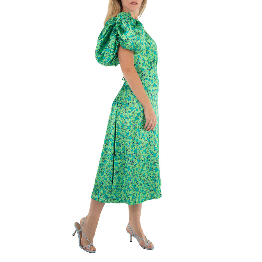 ワンピース Rotate Birger Christensen Dress With Floral Pattern ROTATE BIRGER CHRISTENSEN Open-back floral-print jacquard