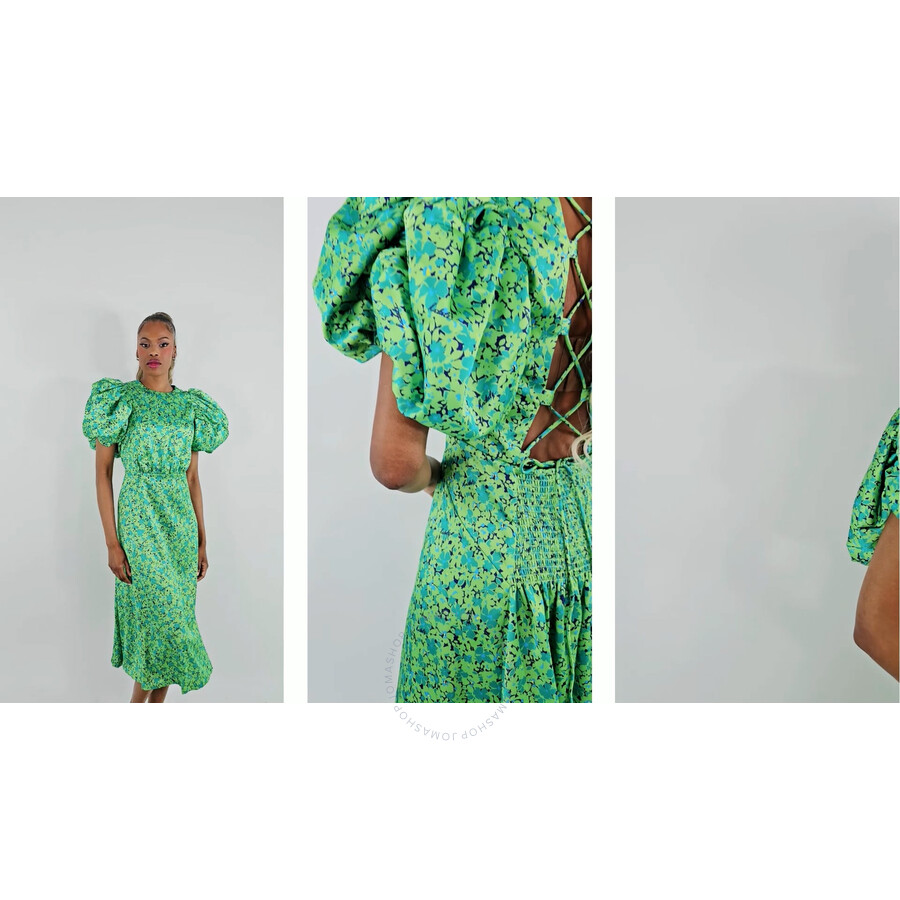 ワンピースその他 ROTATE Birger Christensen Dress with floral pattern in recyc ROTATE Birger Christensen Midi Dress With Multicolor Floral