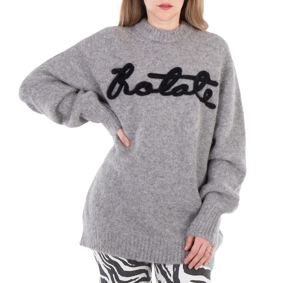Oversized Knitted Logo Jumper