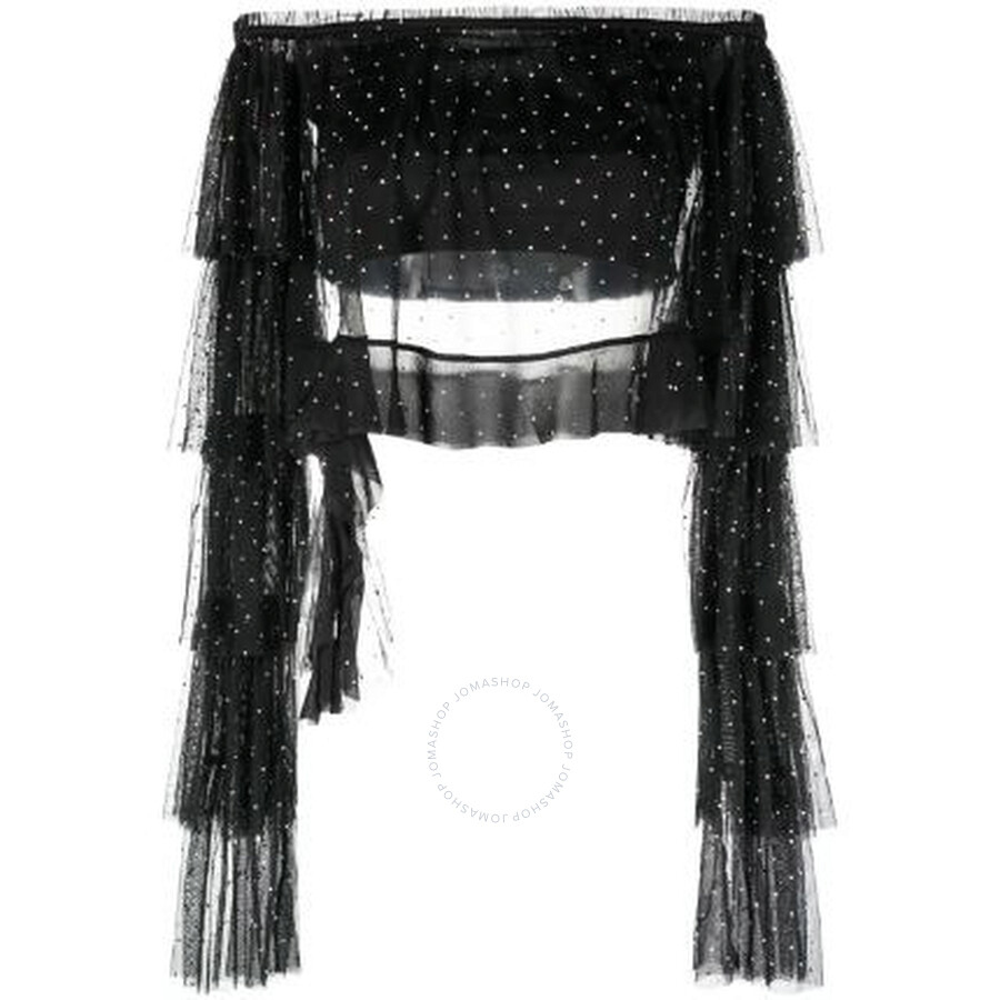 Rotate Birger Christensen Rotate Top Nero In Black