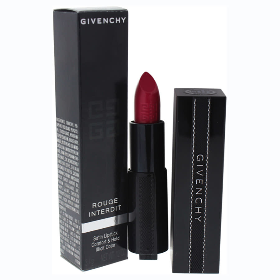 Givenchy Rouge Interdit Satin Lipstick - # 23 Fuchsia In The Know By  For Women - 0.12 oz Lipstick In Red