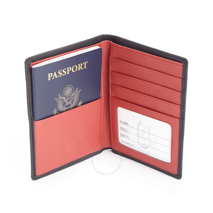 Royce Leather ROYCE RFID Blocking Bifold Passport Currency Travel