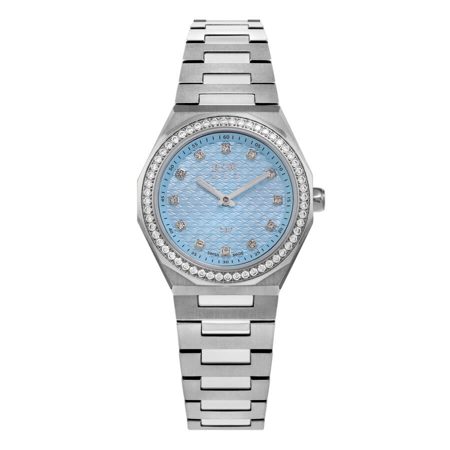 RSW Cdf Collection Diamond Blue Dial Ladies Watch RSWL163-SS-D-9A