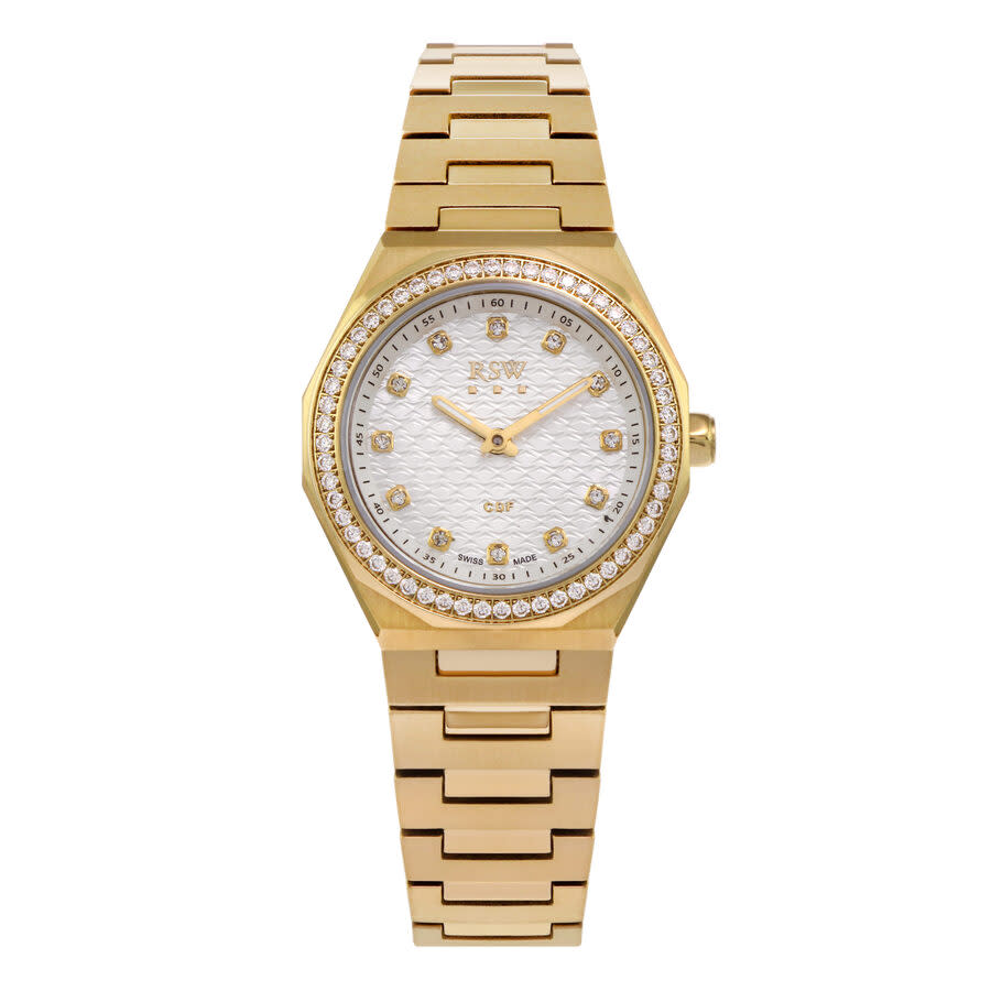 RSW Cdf Collection Diamond White Dial Ladies Watch RSWL163-GG-D-1