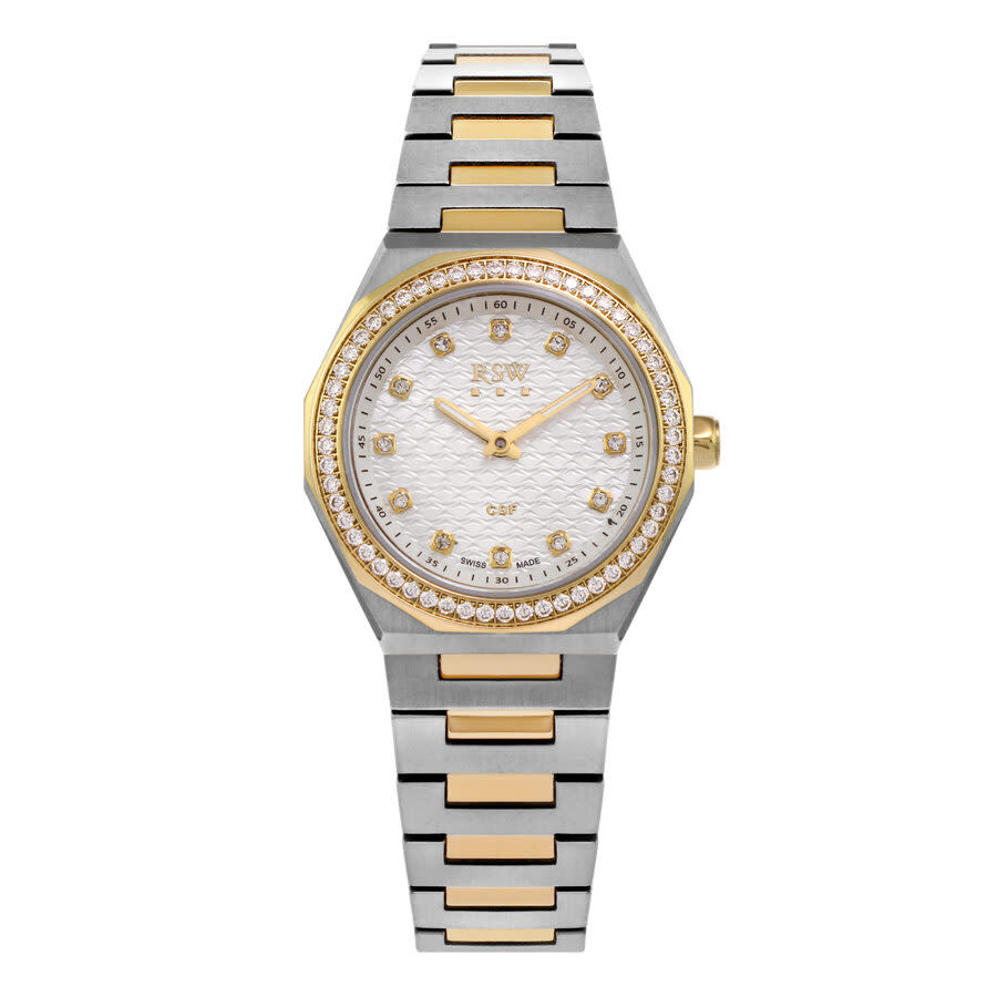 RSW Cdf Collection Diamond White Dial Ladies Watch RSWL163-SG-D-1