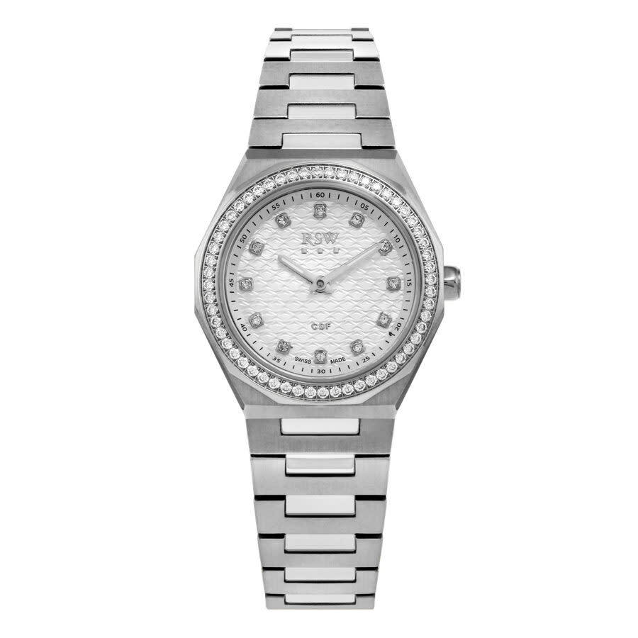 RSW Cdf Collection Diamond White Dial Ladies Watch RSWL163-SS-D-1