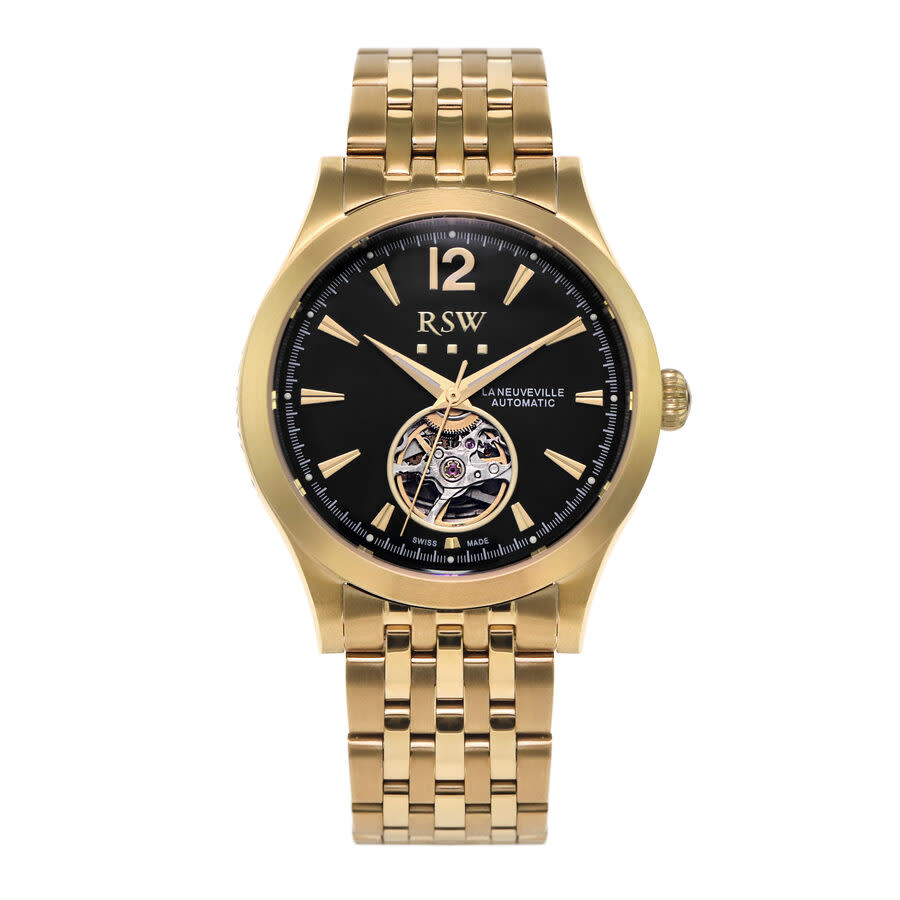 RSW La Neuveville Collection Black Dial Men's Watch RSWA166H-GG-3