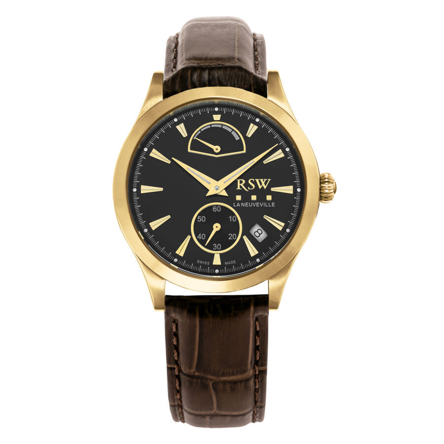 RSW La Neuveville Collection Black Dial Men's Watch RSWA166R-GL-3