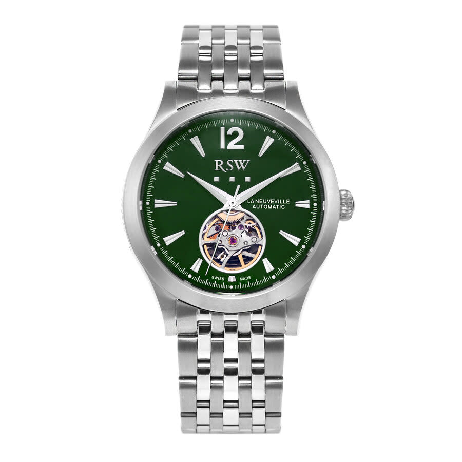 RSW La Neuveville Collection Green Dial Men's Watch RSWA166H-SS-12