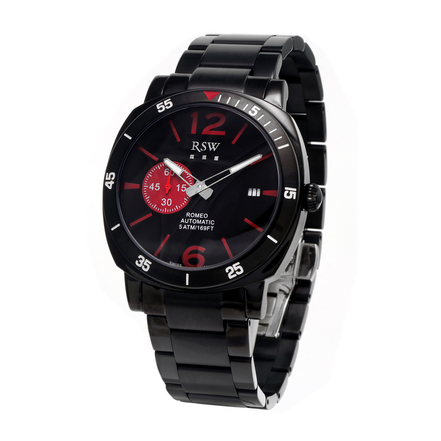 Rsw Romeo Automatic Black Dial Men's Watch RSWA154-BB-5