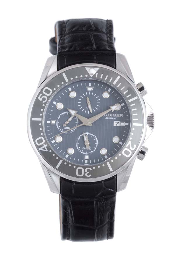 Rudiger Chemnitz Chronograph Blue Dial Men's Watch R2001-04-011L