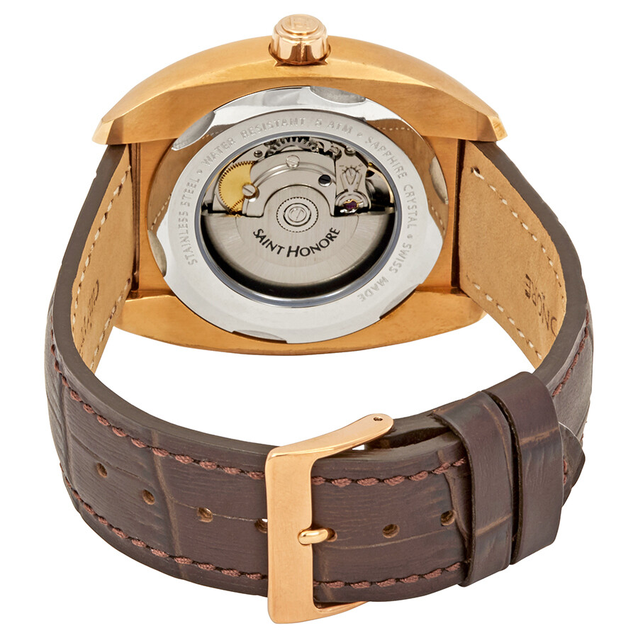 Saint Honore Automatic Men's Leather Watch 897010 8AINN Saint Honore