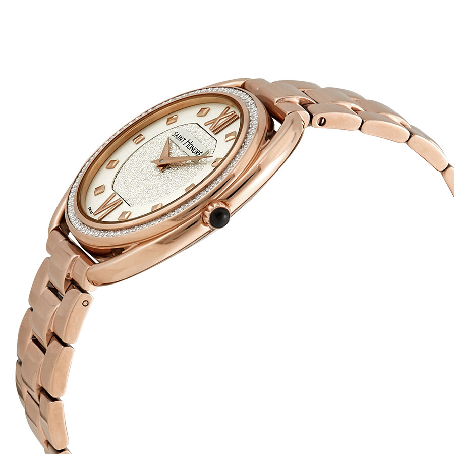Saint Honore Charisma Diamond Rose Gold Dial Ladies Watch 721123 8PAAR
