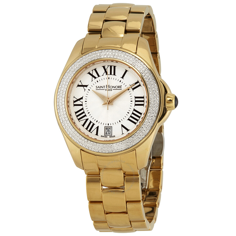 Saint Honore Coloseo Ladies Yellow Gold PVD Watch 761110 3ARF