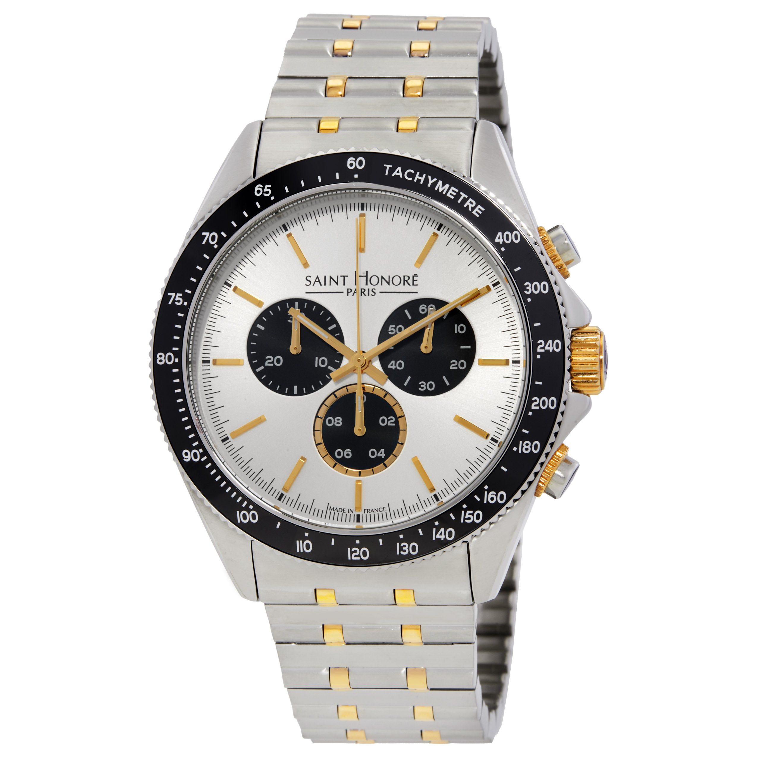 Saint Honore Paris Le Bourget Chronograph Quartz Silver Dial Men's Watch LB896101 47AIT