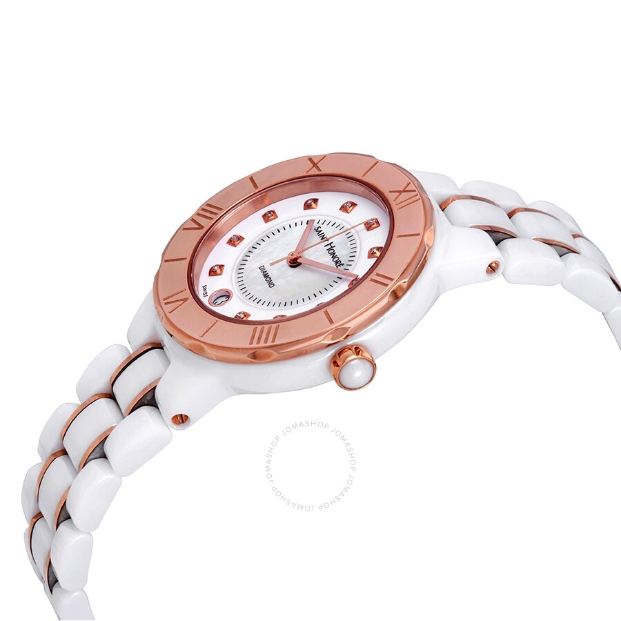 Saint Honore Worldcode Diamond White Dial Ladies Watch 761106 78BYDR