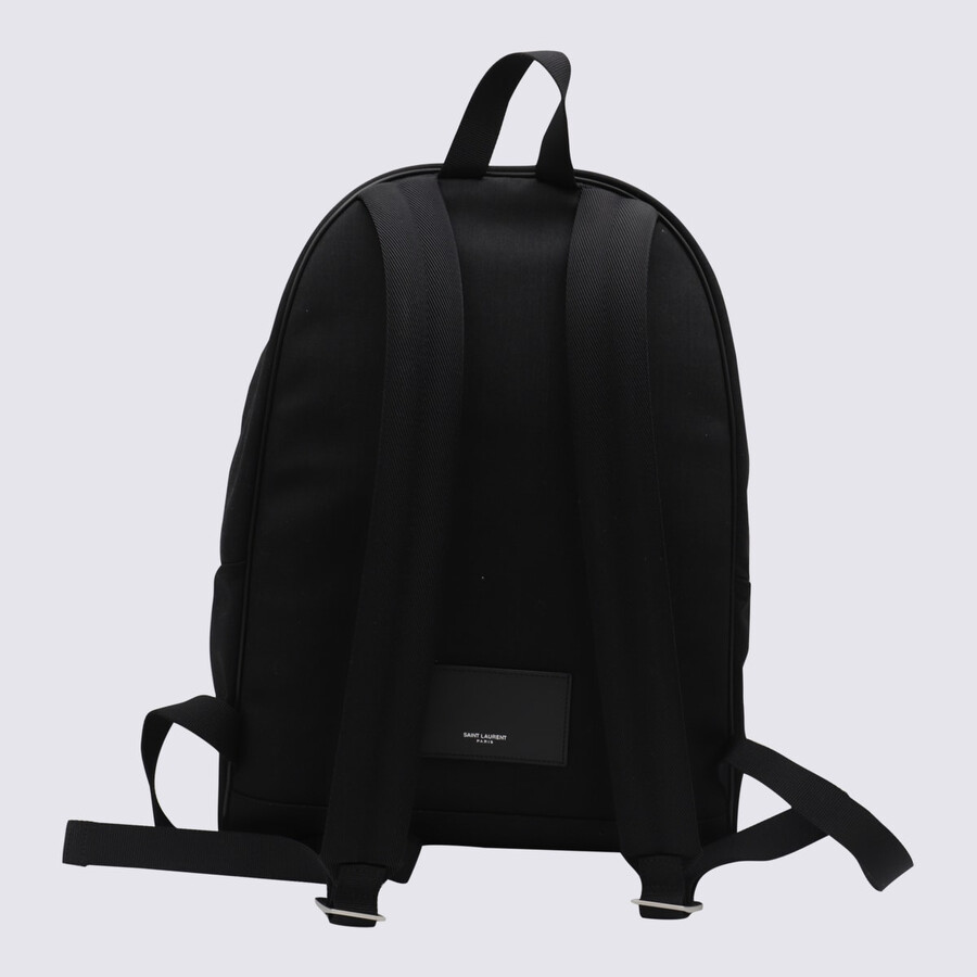 Saint Laurent Black Backpacks In Black