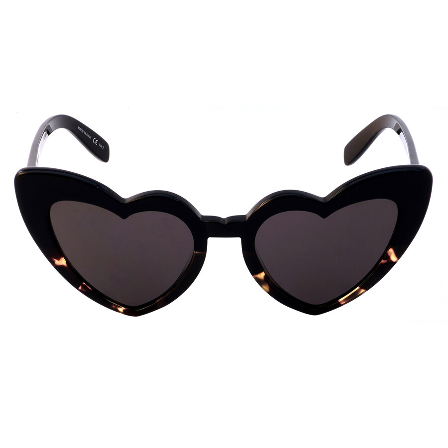 Saint Laurent Black Heart Ladies Sunglasses SL 181 LOULOU 013 54