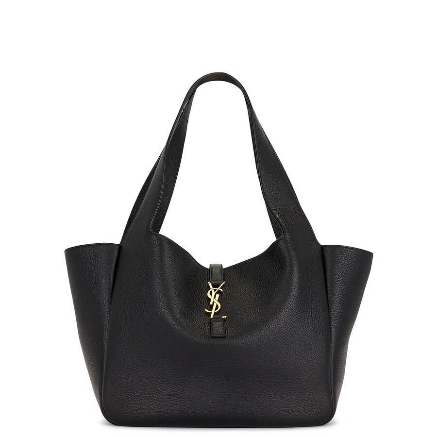 Saint Laurent Bea Black Leather Tote Bag
