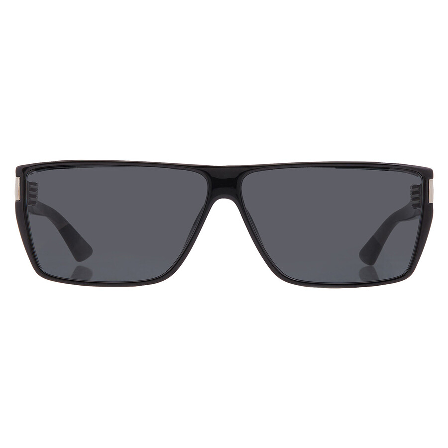 Saint Laurent Black Rectangular Unisex Sunglasses Sl 757 001 64