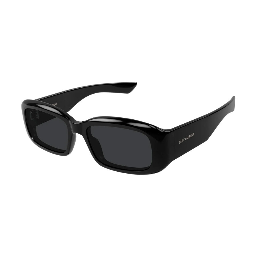 ◆Saint Laurent◆ SL802 001 55 888290916946 Saint Laurent Black Rectangular Unisex Sunglasses SL 809 001