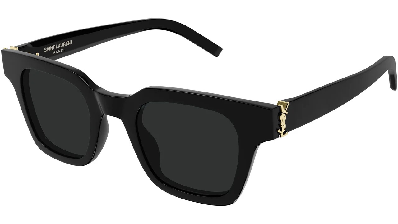 美品 ✨ YVES SAINT LAURENT サングラス 黒縁 YSL Saint Laurent Black Square Unisex Sunglasses SL M157 001 47