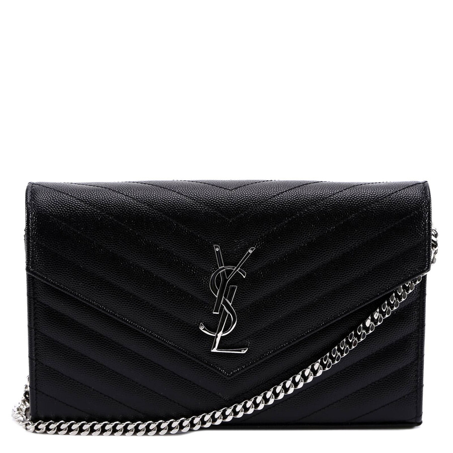 Saint Laurent Cassandra Shoulder Bag In Black