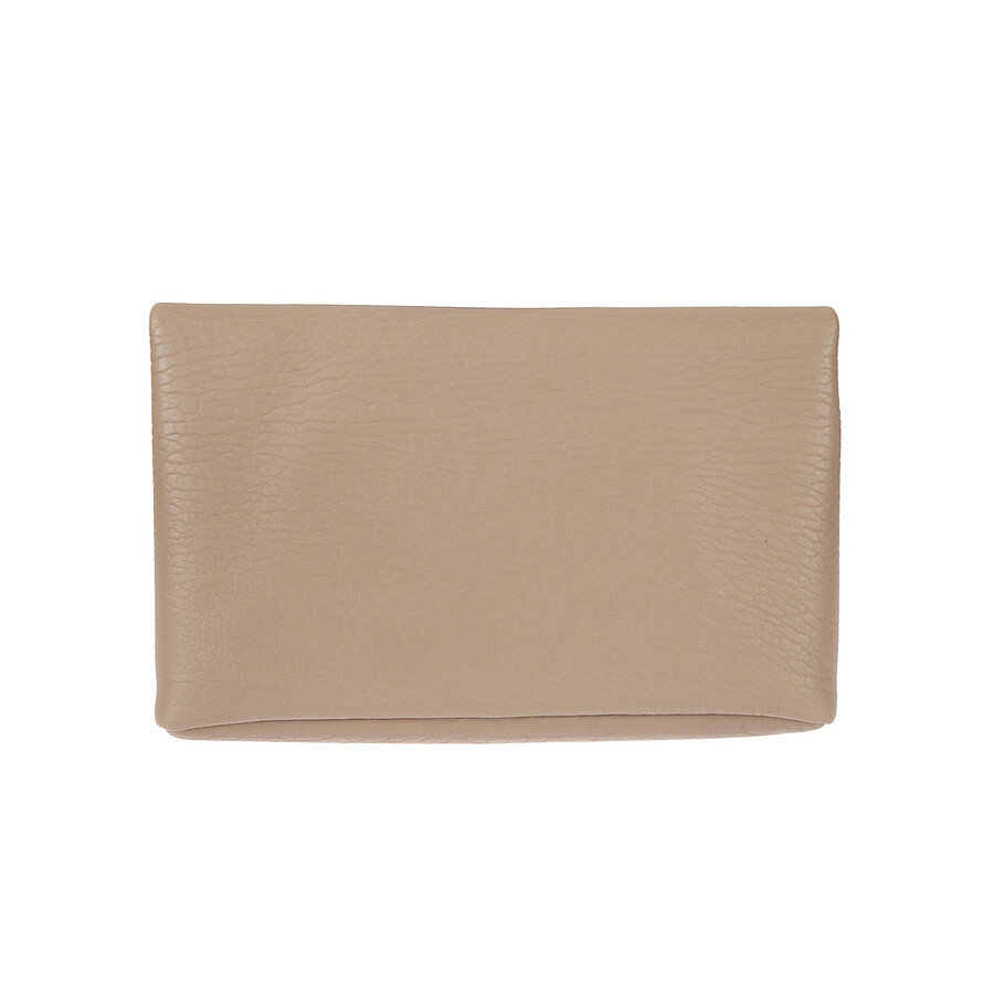 Saint Laurent Envelope Cassandre Large Clutch Bag In Gray