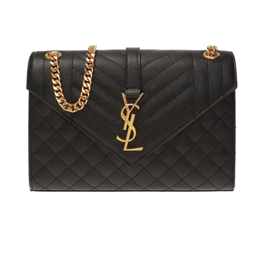 Saint Laurent Envelope Shoulder Bag 600185 BOW91 1000 3615091762521