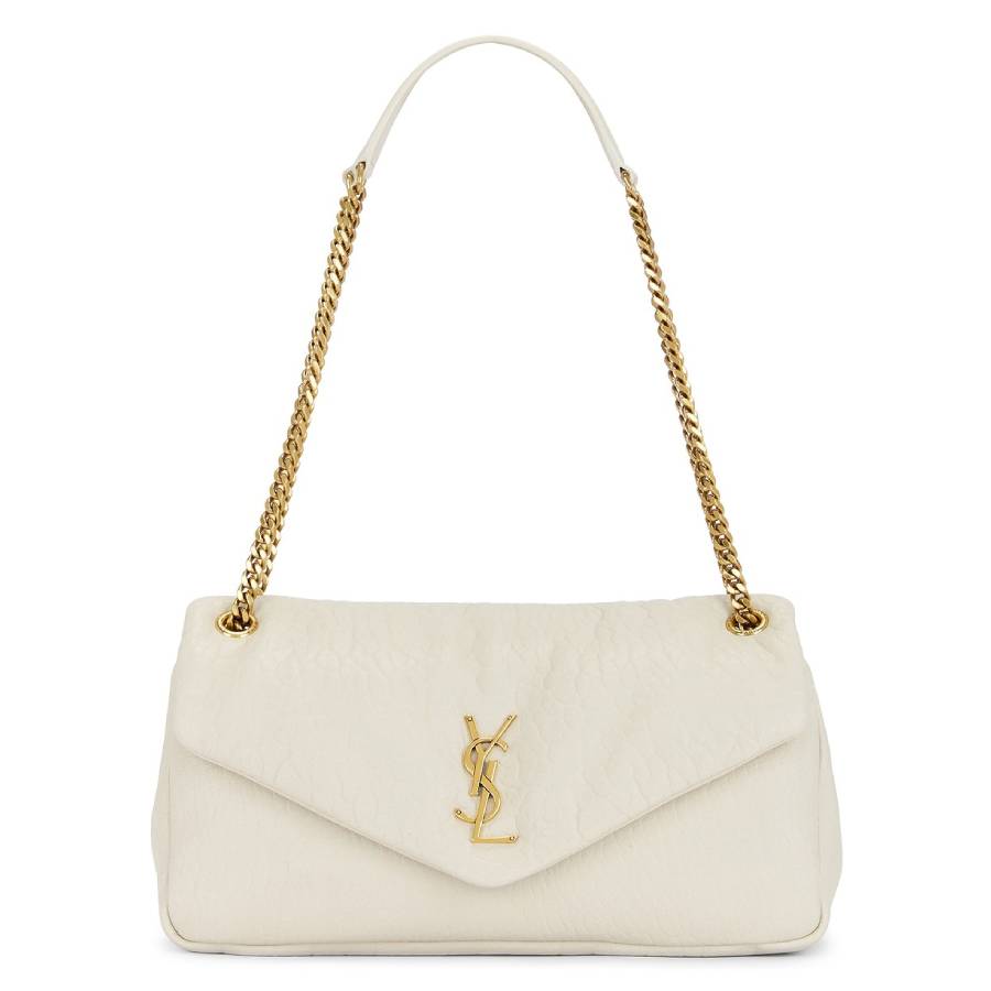 Saint Laurent Grained Lambskin Medium Calypso Bag 800916 AACYT