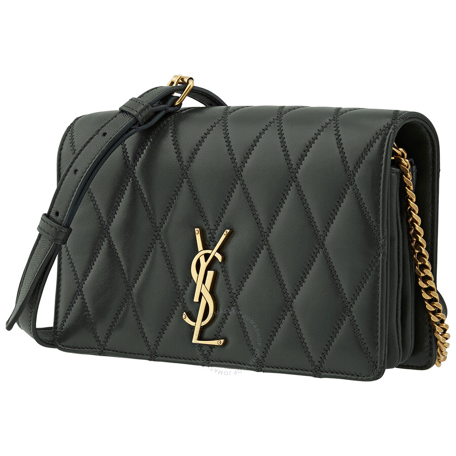 Saint Laurent Green Quilted Shoulder Bag 568906 03UD7 3045