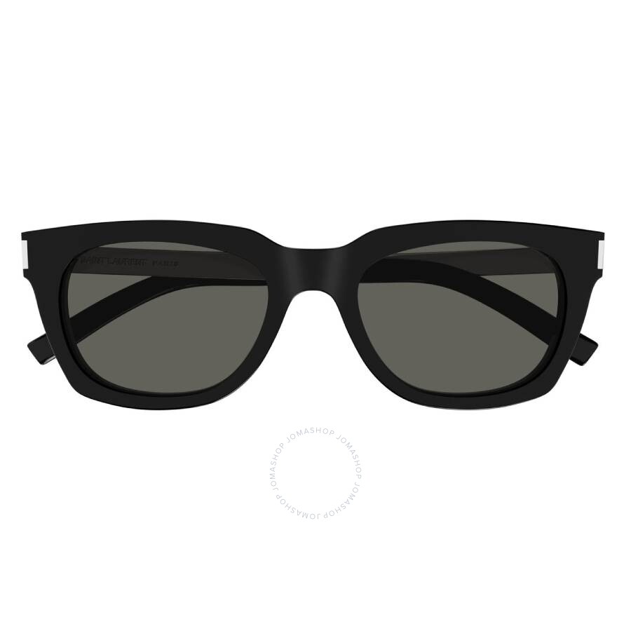Saint Laurent Grey Rectangular Unisex Sunglasses Sl 582 001 53