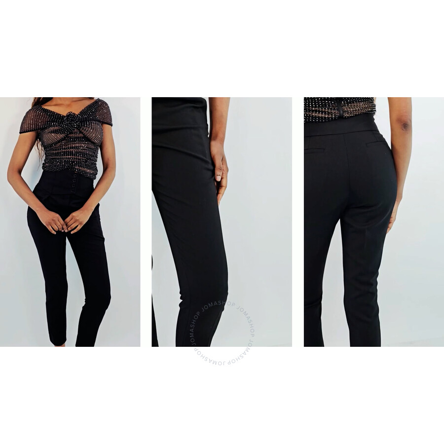 Saint Laurent High-waist Pleated-detail Trousers, Brand Size