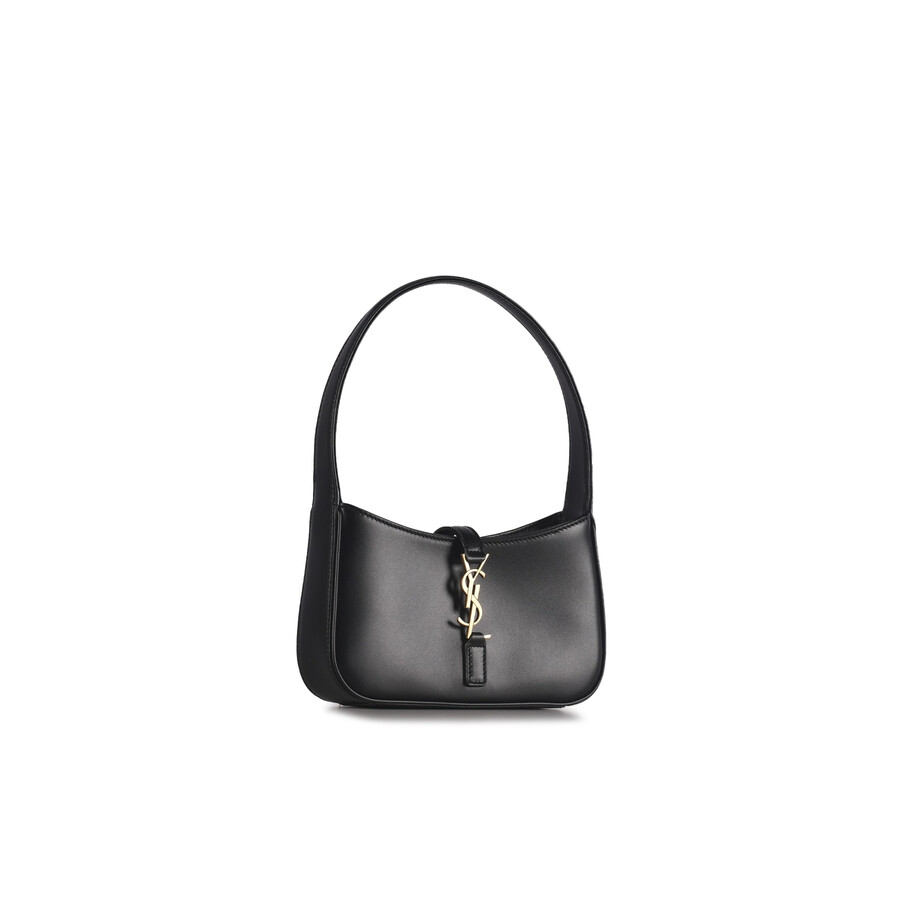 Saint Laurent Le 5 À 7 Black Mini Bag In Smooth Leather, Suede Lining. In Black