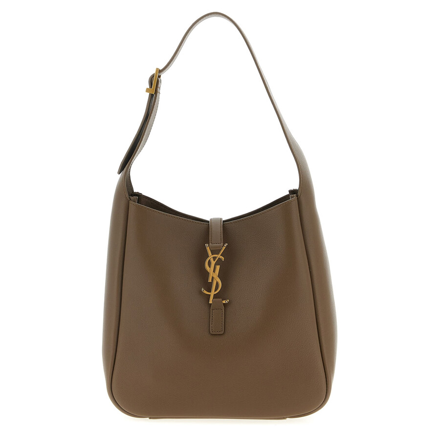 Saint Laurent Le 5 7 Small Shoulder Bag In Brown