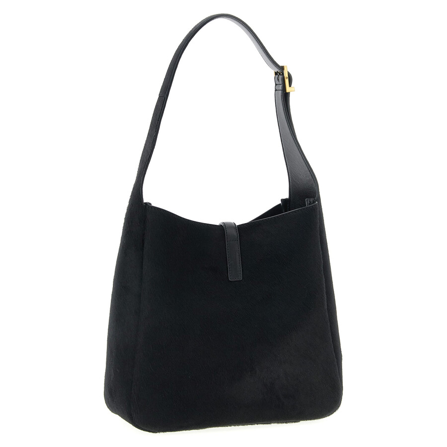 Saint Laurent Black Le 5 A 7 Small Shoulder Bag In Black
