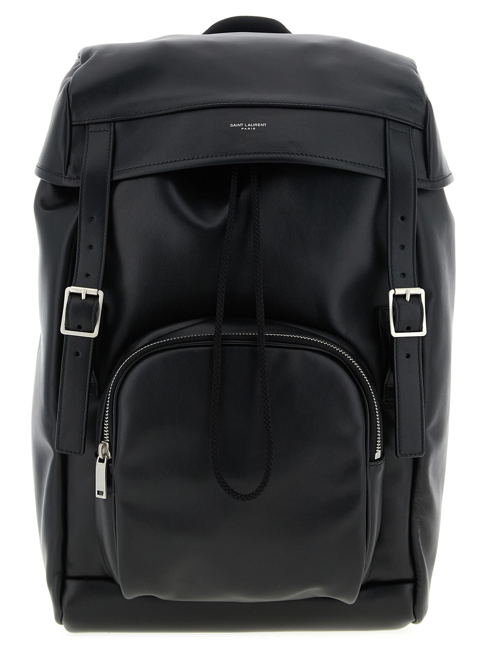 Saint Laurent Leather Backpack 683857AAFMD1000 - Handbags, YSL