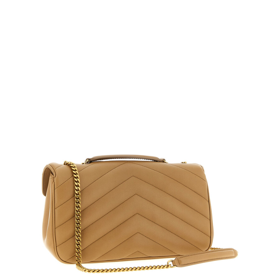 Saint Laurent Lou Lou Medium Shoulder Bag In Pink